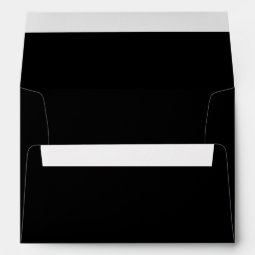 Elegant Cursive Calligraphy Black Wedding Envelope | Zazzle