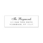 Elegant Cursive Family Name Return Address