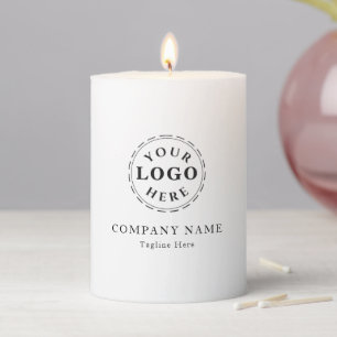 Elegant Custom 3" x 4" Personalized Pillar Candle