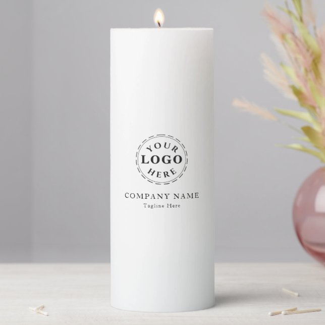 Elegant Custom 3" x 4" Personalized Pillar Candle (In Situ)