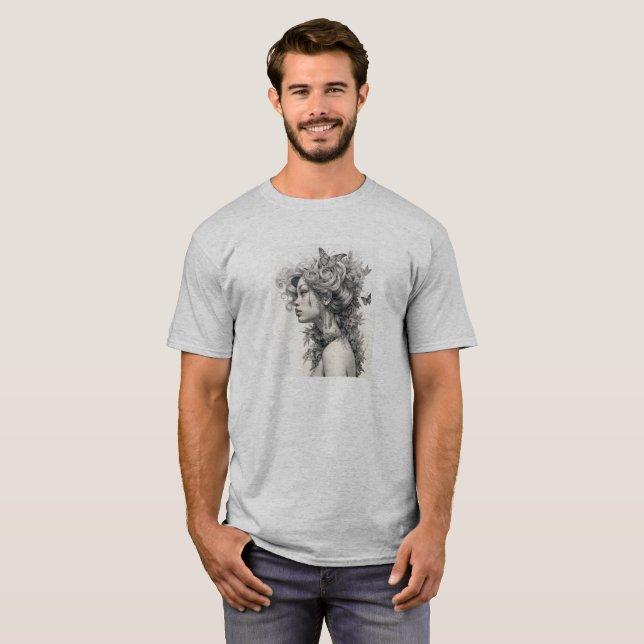 Elegant Custom Add Your Own Photo gift for Husband T-Shirt (Front Full)