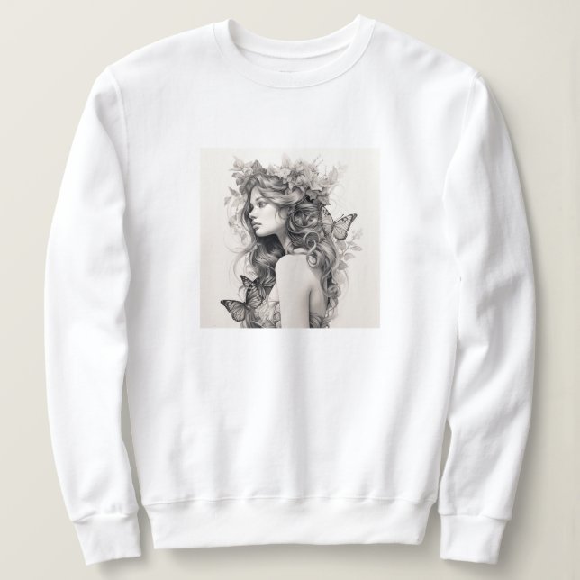 Elegant Custom Add Your Own Photo gift for Wifey Sweatshirt (Design Front)