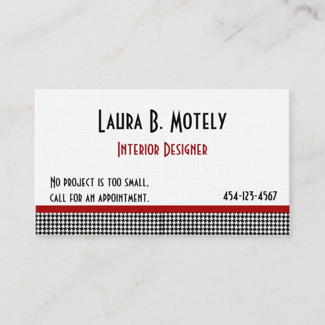 Elegant Custom Business Card (Front)