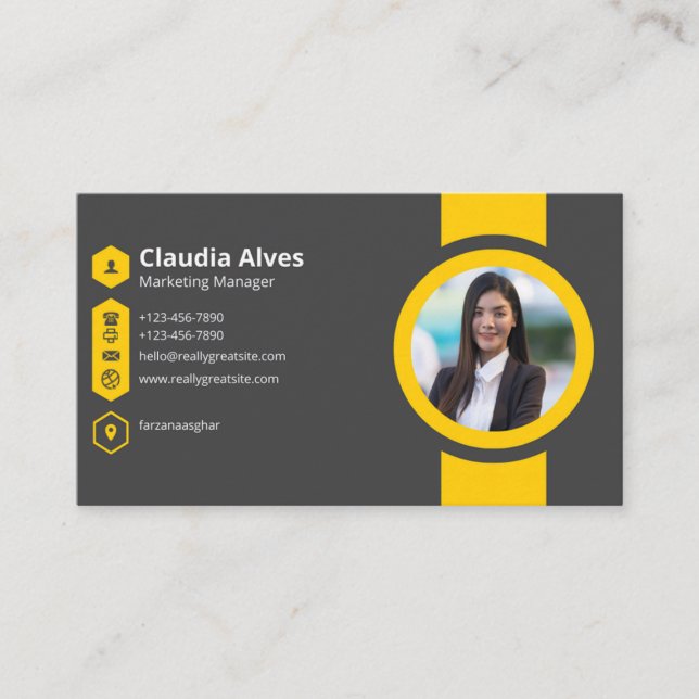 Elegant Custom Business Card (Front)