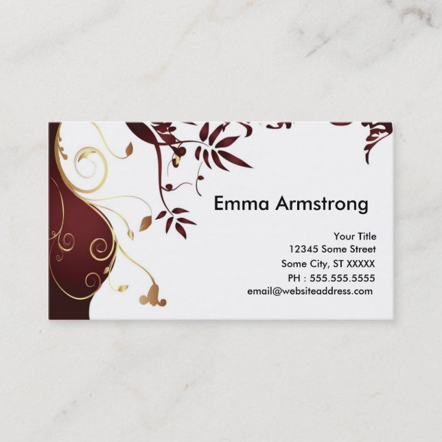 Elegant Custom Business Card (Front)