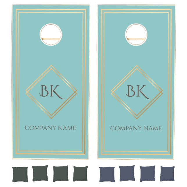Elegant Custom Business Logo Cornhole Set (Set)