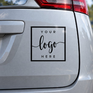 Elegant Custom Business Logo Square Decal