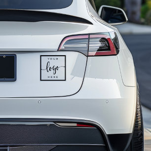 Elegant Custom Business Logo Square Decal