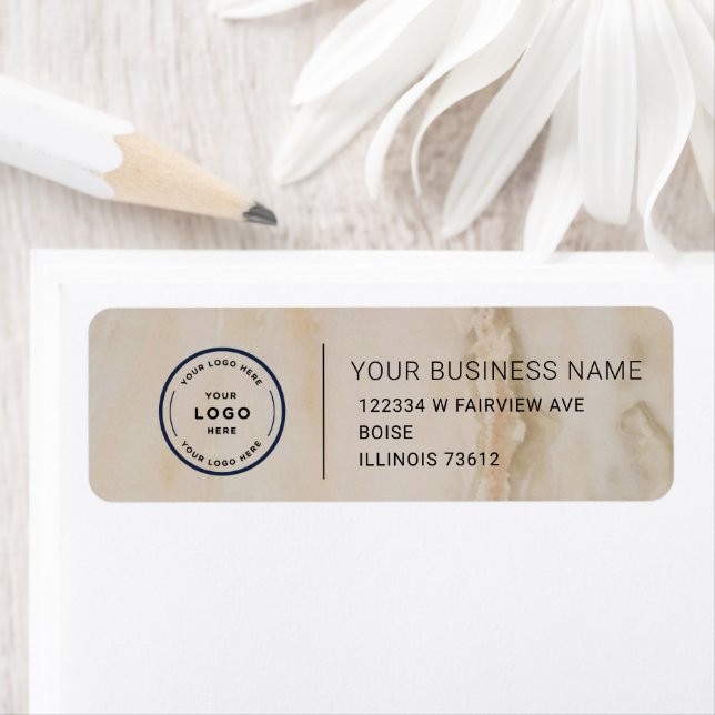 Elegant Custom Business Return Address Labe Label (Insitu)