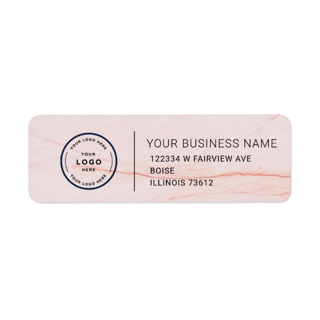 Elegant Custom Business Return Address Label (Front)