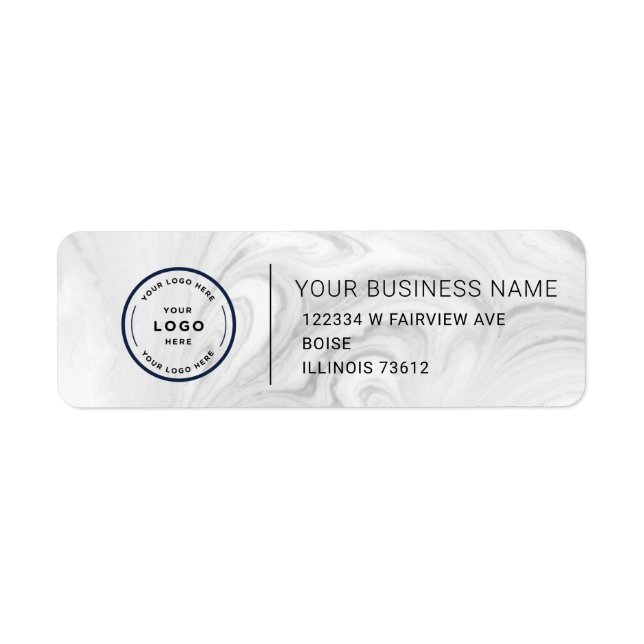 Elegant Custom Business Return Address Label (Front)