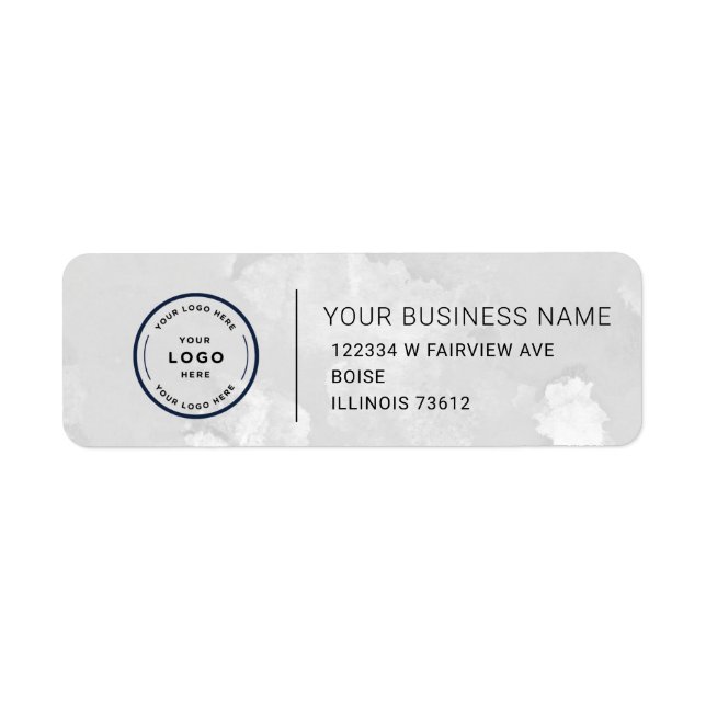 Elegant Custom Business Return Address Label (Front)