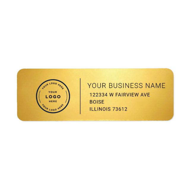 Elegant Custom Business Return Address Label (Front)