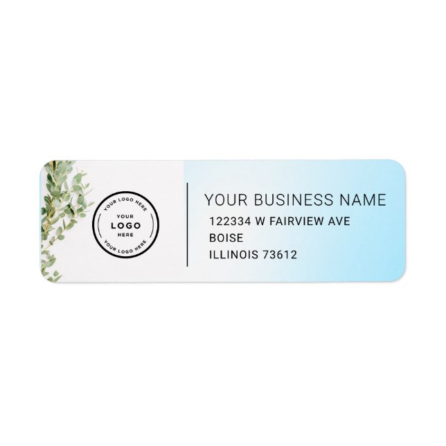 Elegant Custom Business Return Address Label (Front)