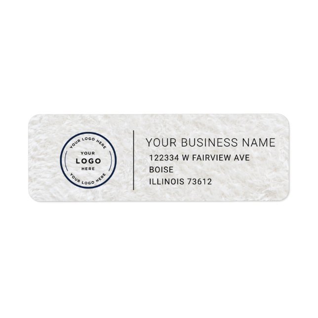 Elegant Custom Business Return Address Label (Front)