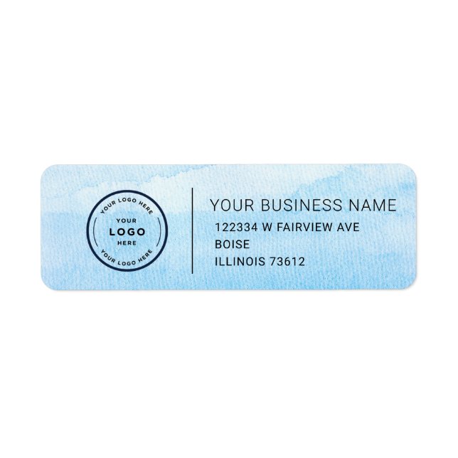 Elegant Custom Business Return Address Label (Front)