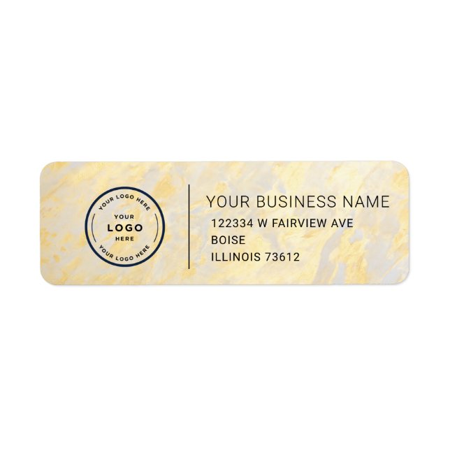 Elegant Custom Business Return Address Label (Front)