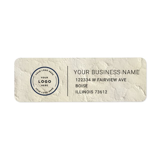 Elegant Custom Business Return Address Label (Front)