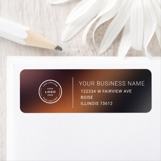 Elegant Custom Business Return Address Label (Insitu)