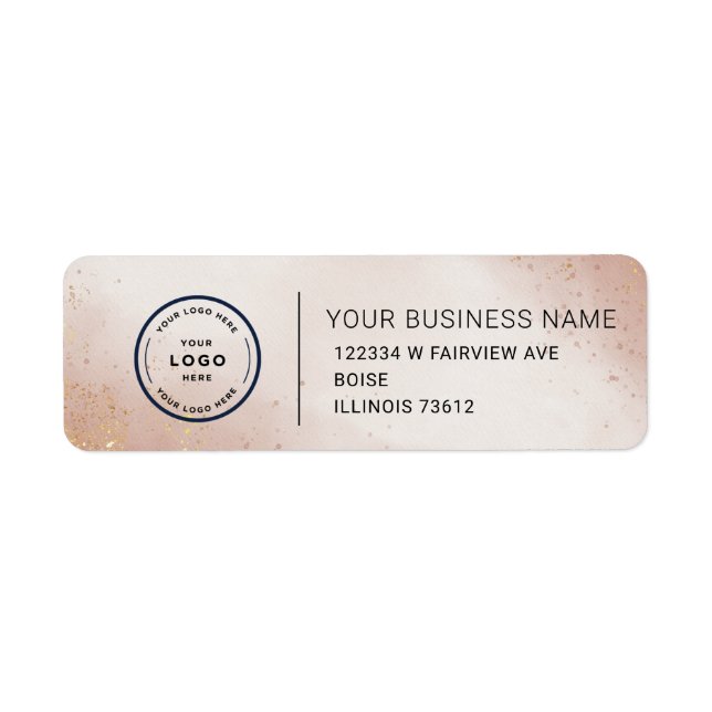 Elegant Custom Business Return Address Label (Front)