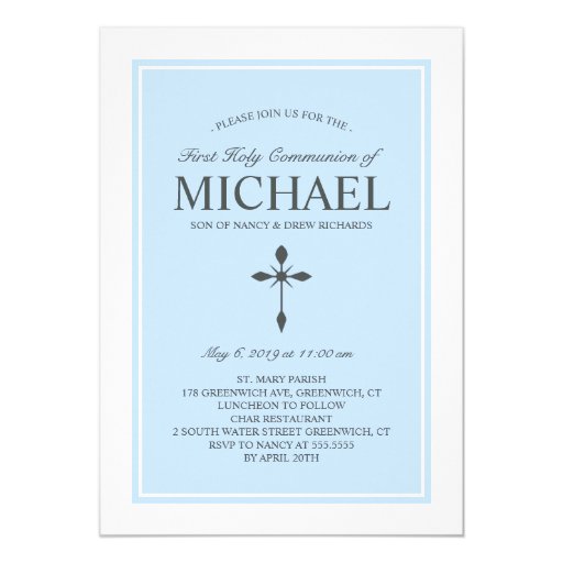 Elegant Communion Invitations 8