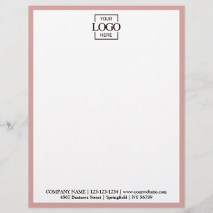 Elegant Custom Company Business Logo Branding Letterhead