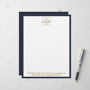 Elegant Custom Company Business Logo Branding Letterhead