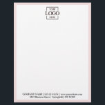 Elegant Custom Company Business Logo Branding Letterhead<br><div class="desc">Create a polished and professional impression with this custom business letterhead, designed to showcase your company logo, brand colors, and contact information. Perfect for small businesses, corporate offices, entrepreneurs, and startups, this personalized letterhead brings a clean, modern, and cohesive look to all your printed communication. Featuring a minimalist layout that...</div>
