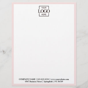 Elegant Custom Company Business Logo Branding Letterhead