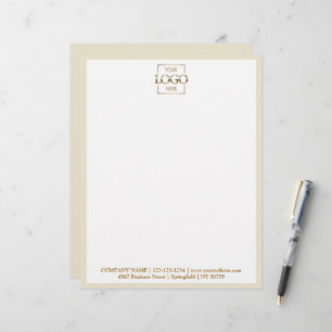 Elegant Custom Company Business Logo Branding Letterhead