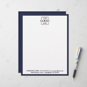 Elegant Custom Company Business Logo Branding Letterhead