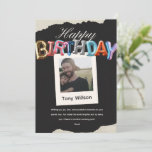 elegant custom couple photo happy birthday love card<br><div class="desc">cute elegant romantic happy birthday card with a personalized photo to your lover/boyfriend,  girlfriend,  husband or wife</div>