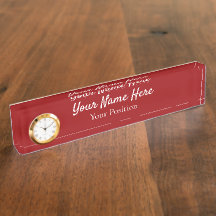 Elegant Custom Desk Name Plate Sign
