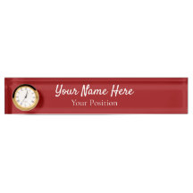 Elegant Custom Desk Name Plate Sign