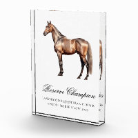 Elegant Custom Equestrian Horse Show Trophy