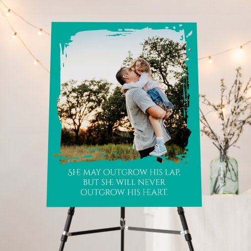 Elegant Custom Father Daughter Message+Your Photo