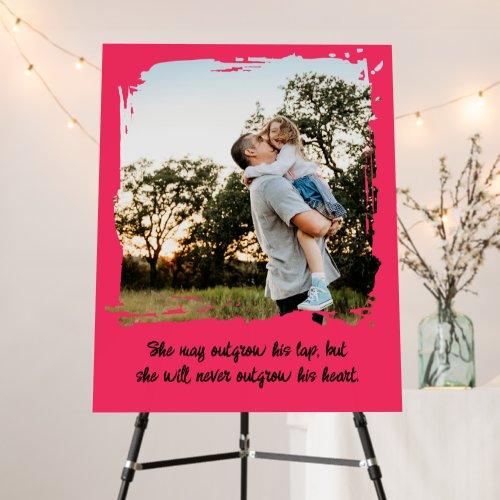 Elegant Custom Father Daughter Message+Your Photo