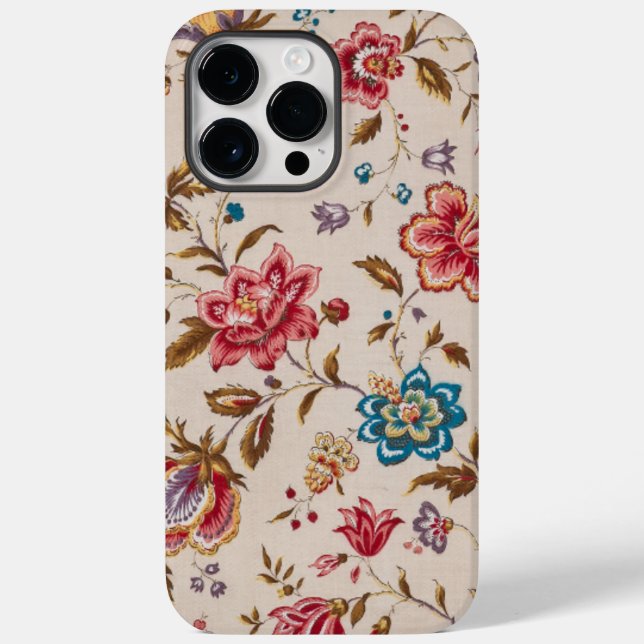 Elegant Custom Floral Photo Case-Mate iPhone Case (Back)