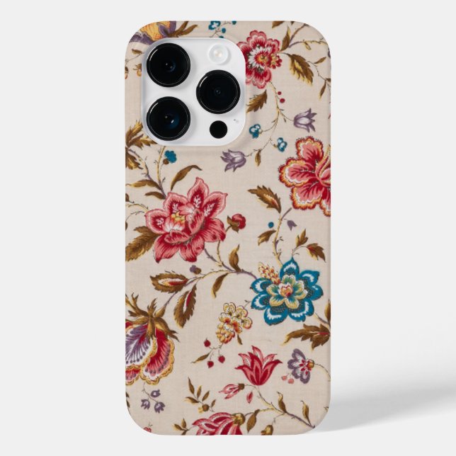 Elegant Custom Floral Photo Case-Mate iPhone Case (Back)