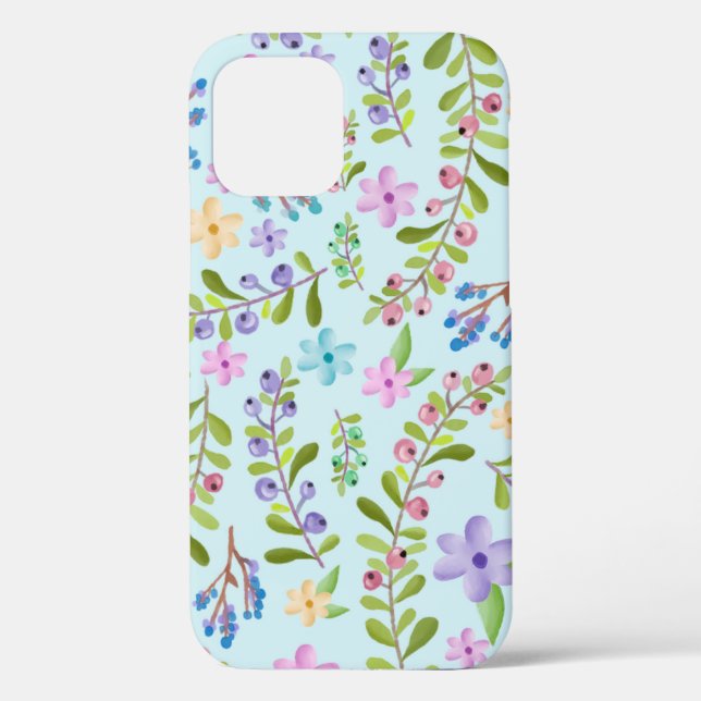 Elegant Custom Floral Photo Case-Mate iPhone Case (Back)