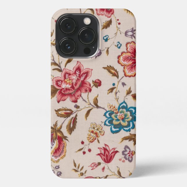 Elegant Custom Floral Photo iPhone Case (Back)