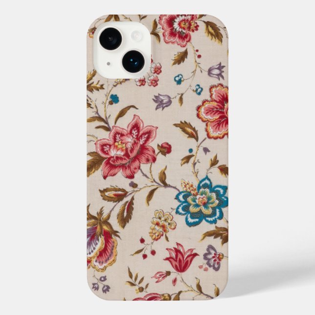 Elegant Custom Floral Photo iPhone Case (Back)