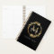 Elegant Custom Gold Wreath Monogram Black