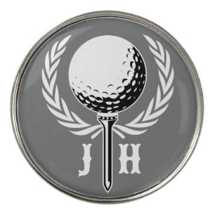 Elegant Custom Golf Monogram Design Golf Ball Mark Marker