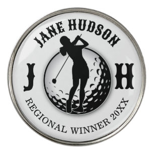 Elegant Custom Golf Monogram Design Golf Ball Mark Marker