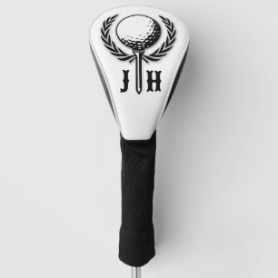Elegant Custom Golf Monogram Design Golf Head Cover