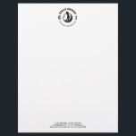 Elegant Custom Golf Monogram Template Design Letterhead<br><div class="desc">Minimalist Custom Elegant Golf Monogram Design by Edward Eksi. Easy modification of INITIALS and TEXTS for your needs.</div>