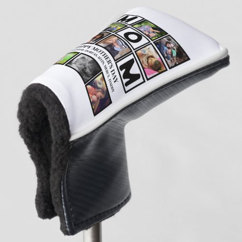 Elegant Custom  Happy Mothers Day 9 Photo Collage  Golf Head Cover