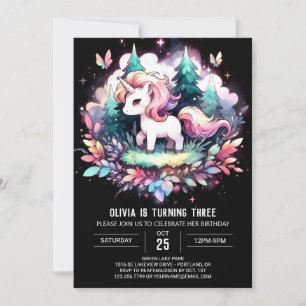 Elegant Custom Horse Birthday Invitation