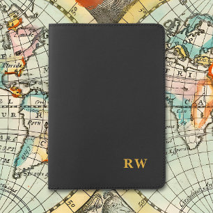 Elegant Custom Initials Or Name Personalized Passport Holder